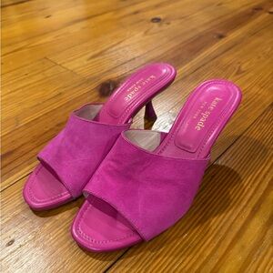 Kate Spade Hot Pink kitten heels sz 8